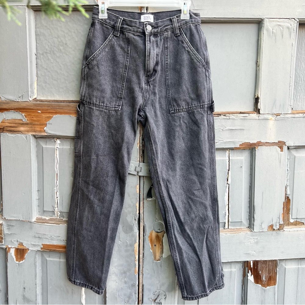 Black Simple Society Carpenter Pants